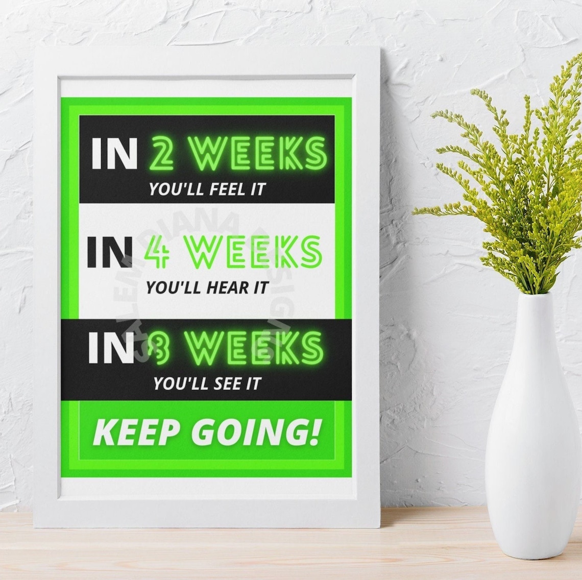 Lime Green Printable Motivational Poster Motivational Quotes - Etsy
