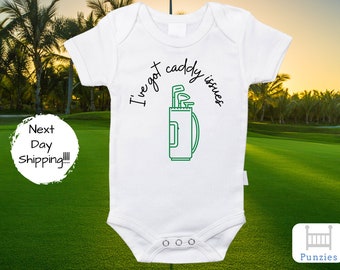 Caddy Issues Onesie® - Golf Baby Onesies® - Funny Baby Onesies® - Baby Onesies® - Cute Onesies® - Baby Bodysuits - Baby Shower Gifts