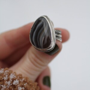 Lake Superior agate statement ring #2 image 6