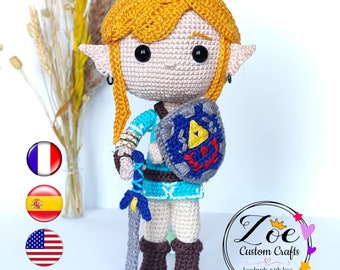 Link, legend of zelda version Botw PATTERN AMIGURUMI