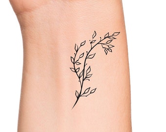Leaves Botanical Temporary Tattoo