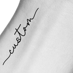 Custom Name Temporary Tattoo / custom words tattoo