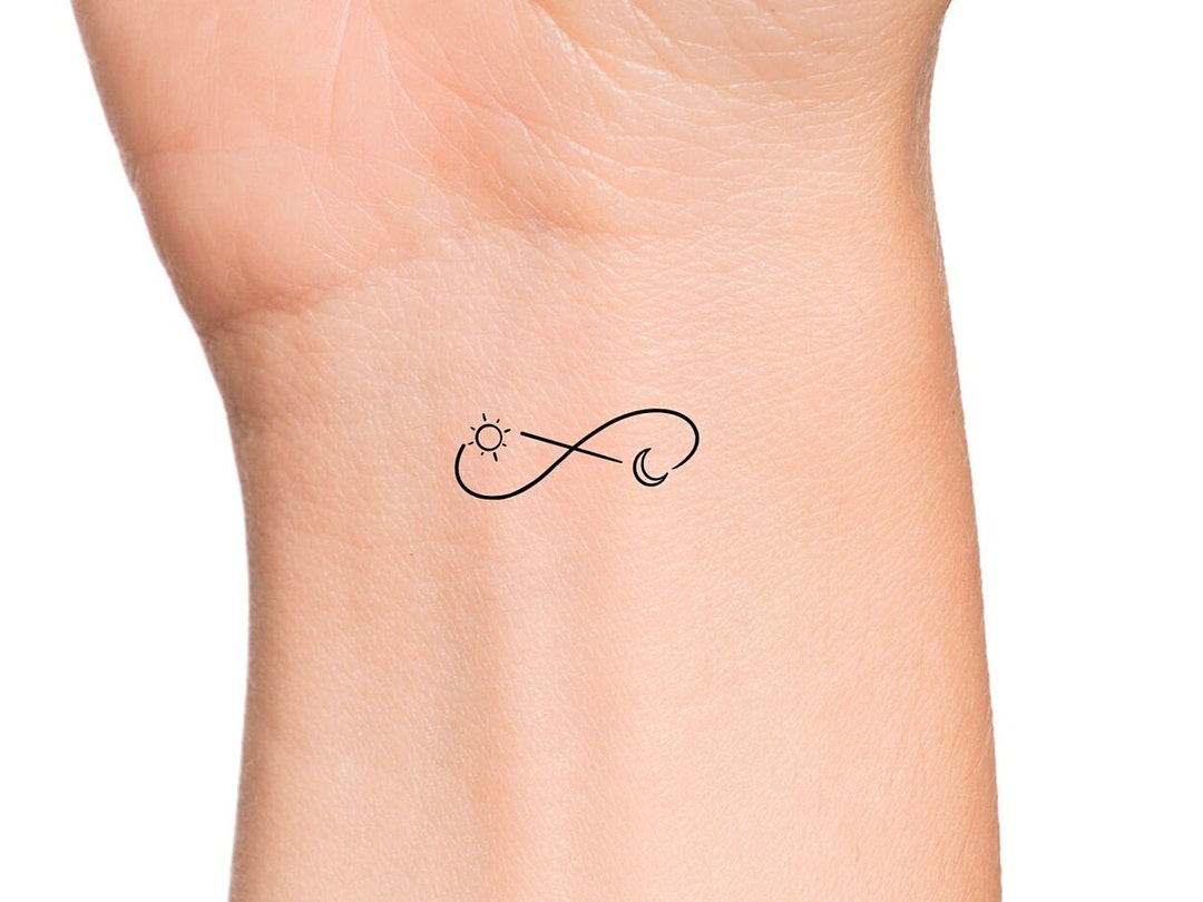 Cute Small Infinity Symbol Temporary Tattoos Women Neck - Temu Italy