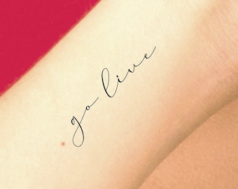 Go Live Temporary Tattoo