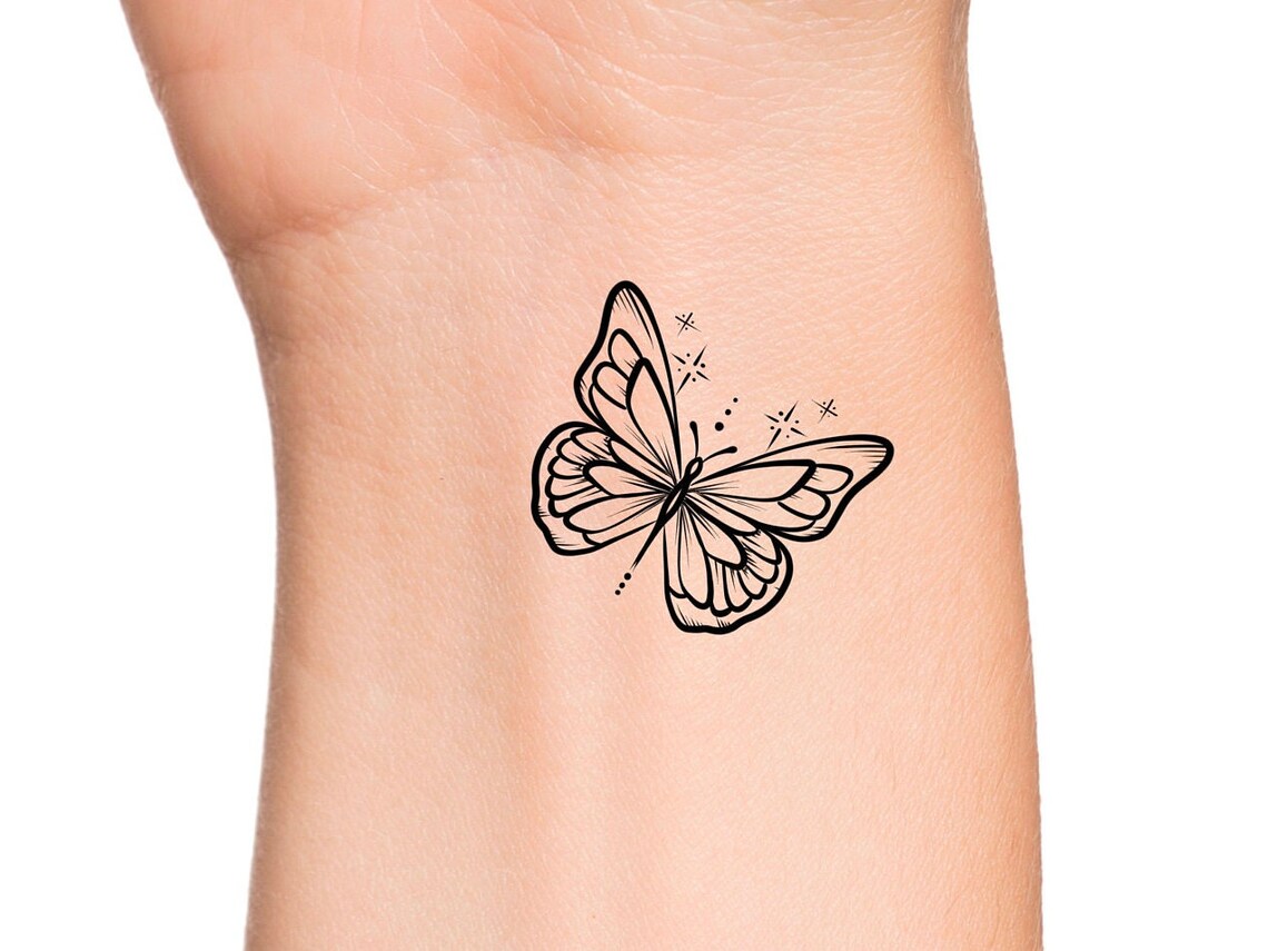 Butterfly Temporary Tattoo Etsy