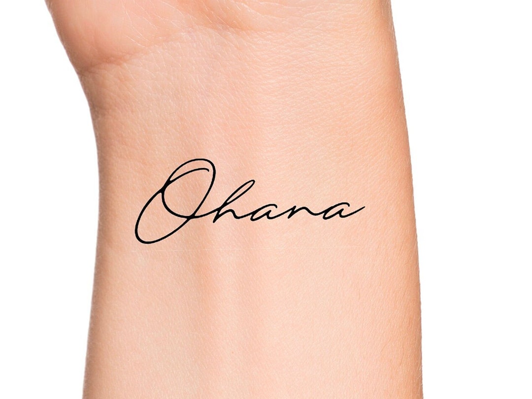 Ohana Temporary Tattoo - Etsy Israel