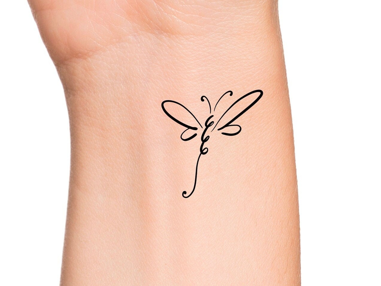 cottontatt dragonfly temporary tattoo sticker  Shop cottontail Temporary  Tattoos  Pinkoi