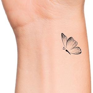 Small Butterfly Temporary Tattoo