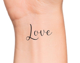 Love Temporary Tattoo