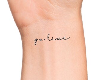 Go Live Temporary Tattoo
