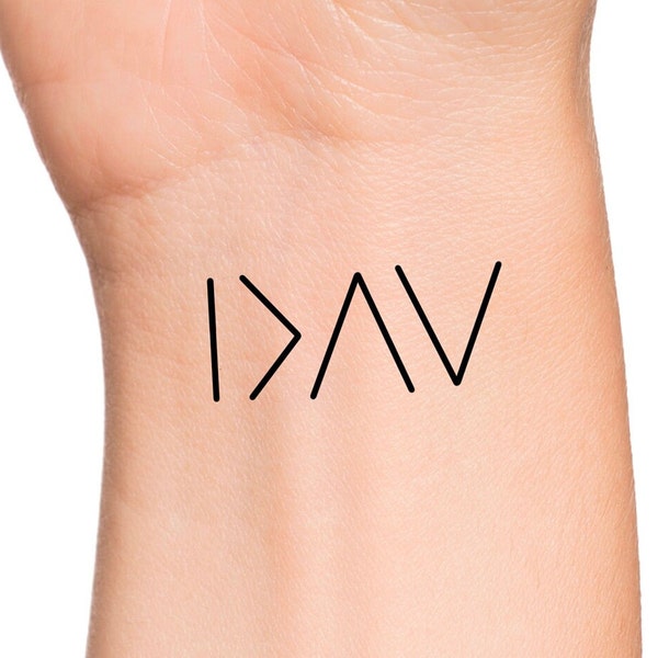God is Greater Than the Highs and Lows Tattoo - Etsy