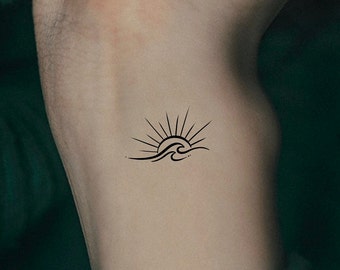 Sun Wave Temporary Tattoo