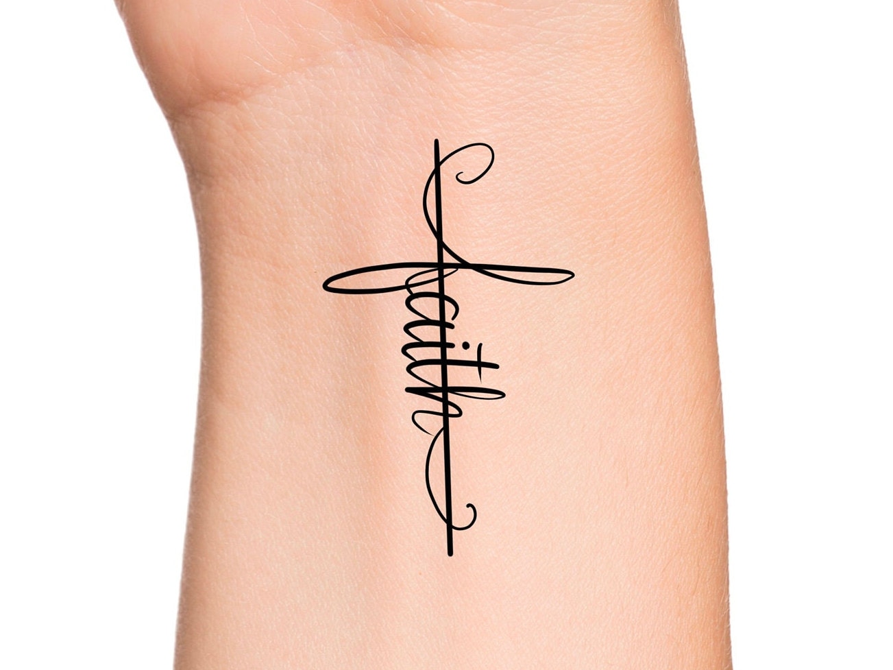 Faith Tattoo - Etsy Faith Tattoo - Etsy