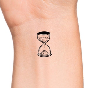 Hour Glass Temporary Tattoo