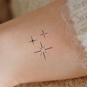 3 Stars Temporary Tattoo