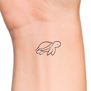 Sea Turtle Temporary Tattoo