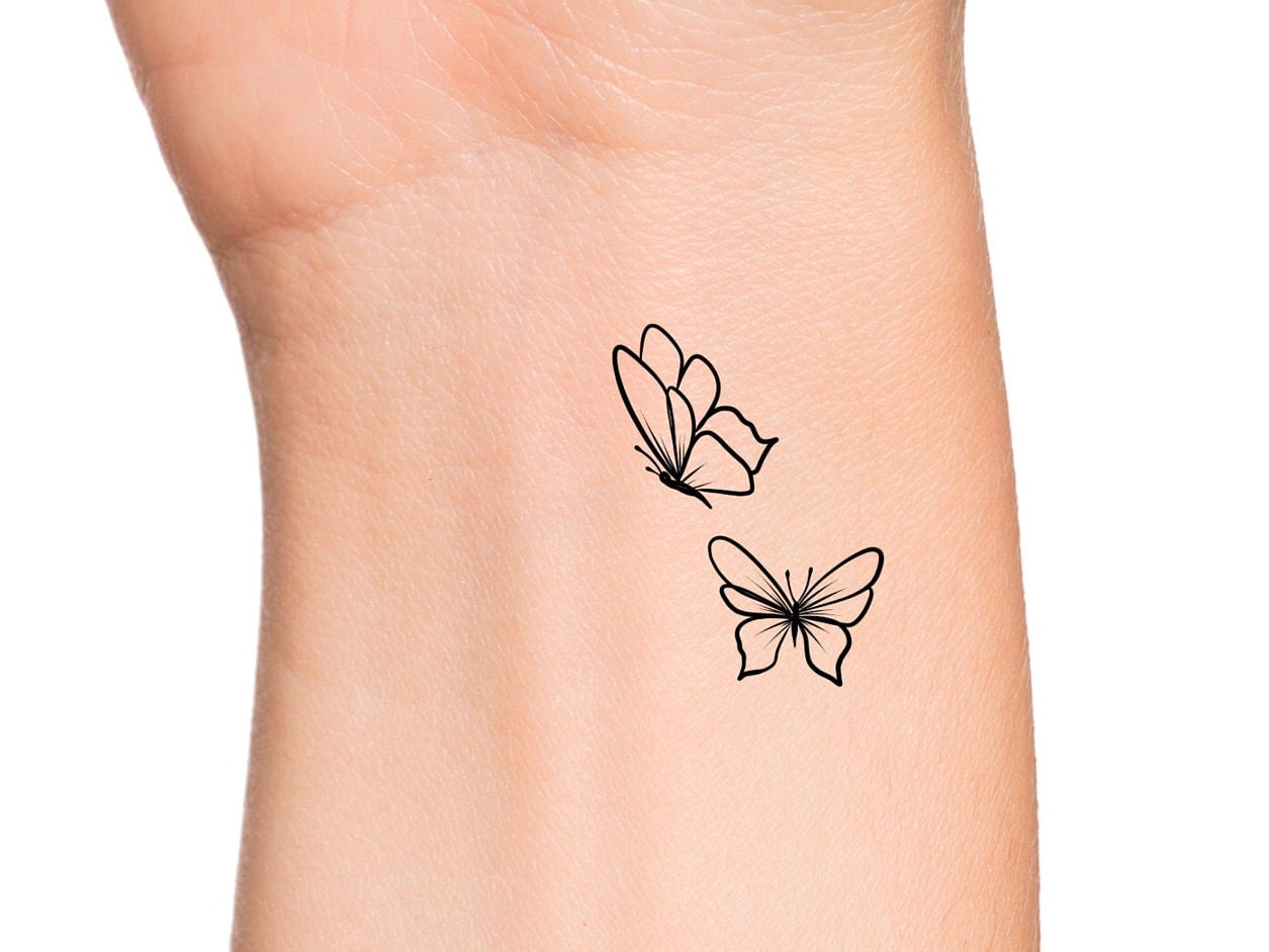 Butterfly Outline Tattoo Meaning - wide 9