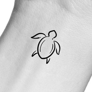 Sea Turtle Temporary Tattoo