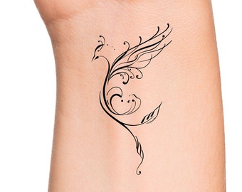 Phoenix Temporary Tattoo