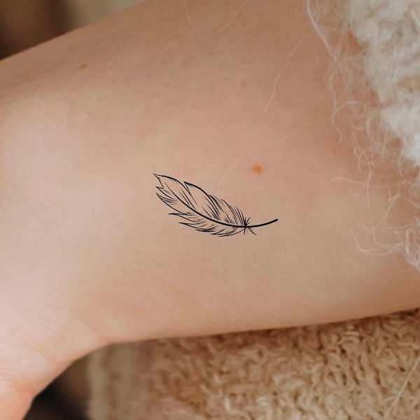 Little Feather Temporary Tattoo