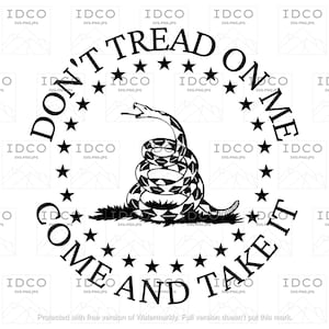 Don&#39;t Tread On Me - SVG/PNG/JPG File