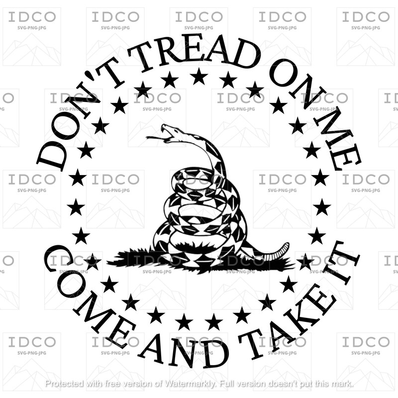 Dont Tread on Me Svg - Etsy
