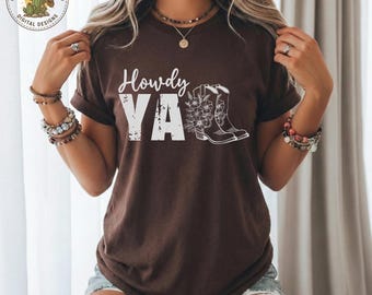 Howdy Y’all w/Boots - SVG/PNG/JPG File