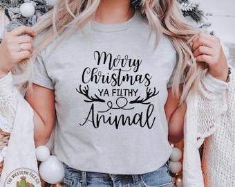 Merry Christmas Ya Filthy Animal - SVG/PNG/JPG File