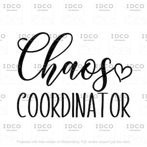 Chaos Coordinator - SVG/PNG/JPG File