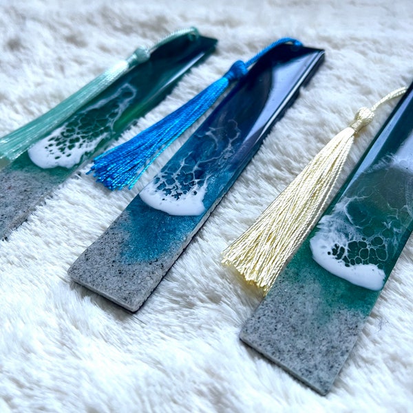 Ocean wave bookmarks