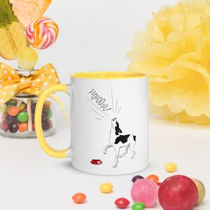 Rat Terrier hond - Mok met kleur binnen - GRATIS VERZENDING - unieke geschenken voor hondenbezitters - standaard - miniatuur- decker- handgetekend