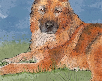 Retrato de animal de estimação personalizado