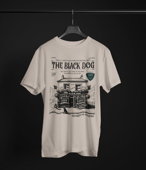 The Black Dog Lyric Organic Cotton T-shirt | TS Vintage Magazine 