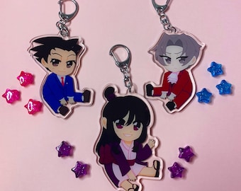 Sitting Style Lawyer Keychains