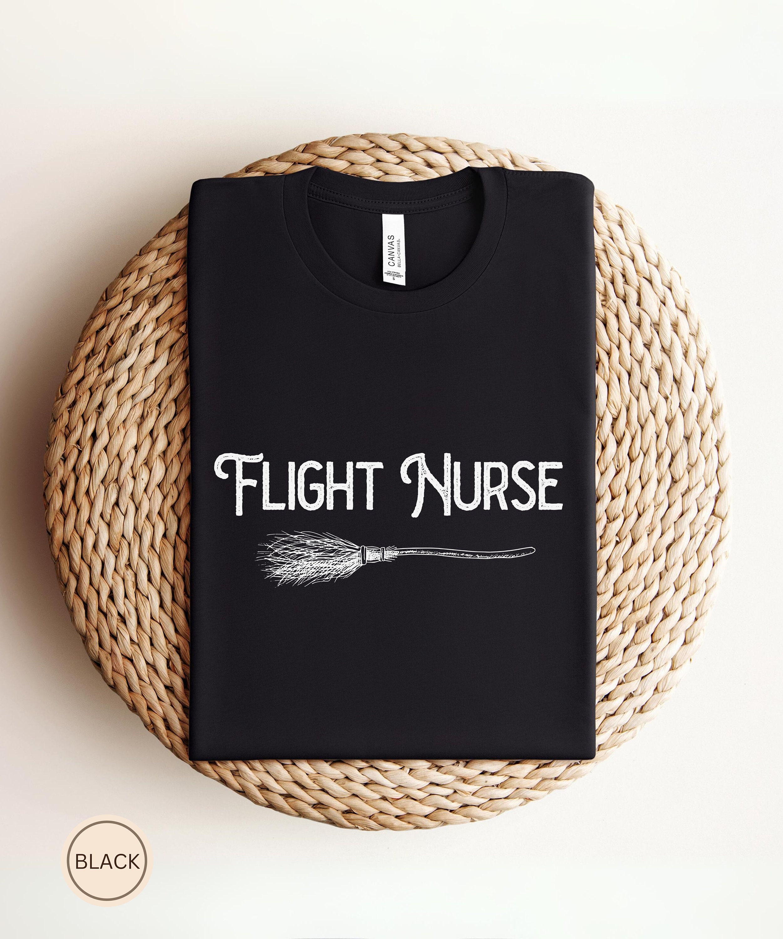 Flight Medic Helicopter EMS T-Shirt – Black, Short Sleeve, Men's (Unbranded, USA Made)
