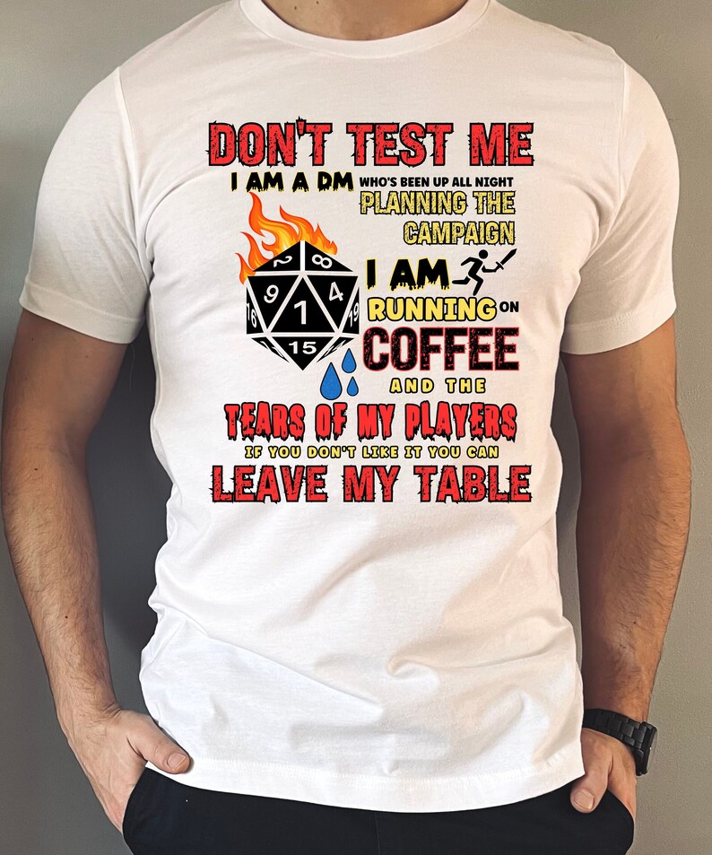Dungeon Master Tee Dnd Gaming T-shirt Fantasy TTRPG Shirt - Etsy