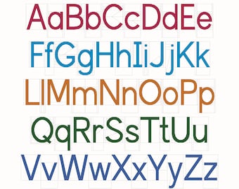 Sewdosopa Upper & Lowercase Paper Piece Alphabets
