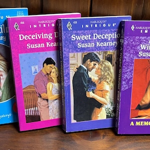 Susan Kearney, Harlequin Intrigue Romantic Suspense Vintage 1990s Paperbacks, 6 Titles
