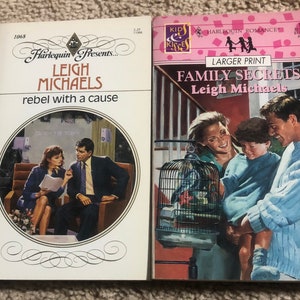Leigh Michaels, Set of 2 Vintage Harlequin Romance Paperbacks
