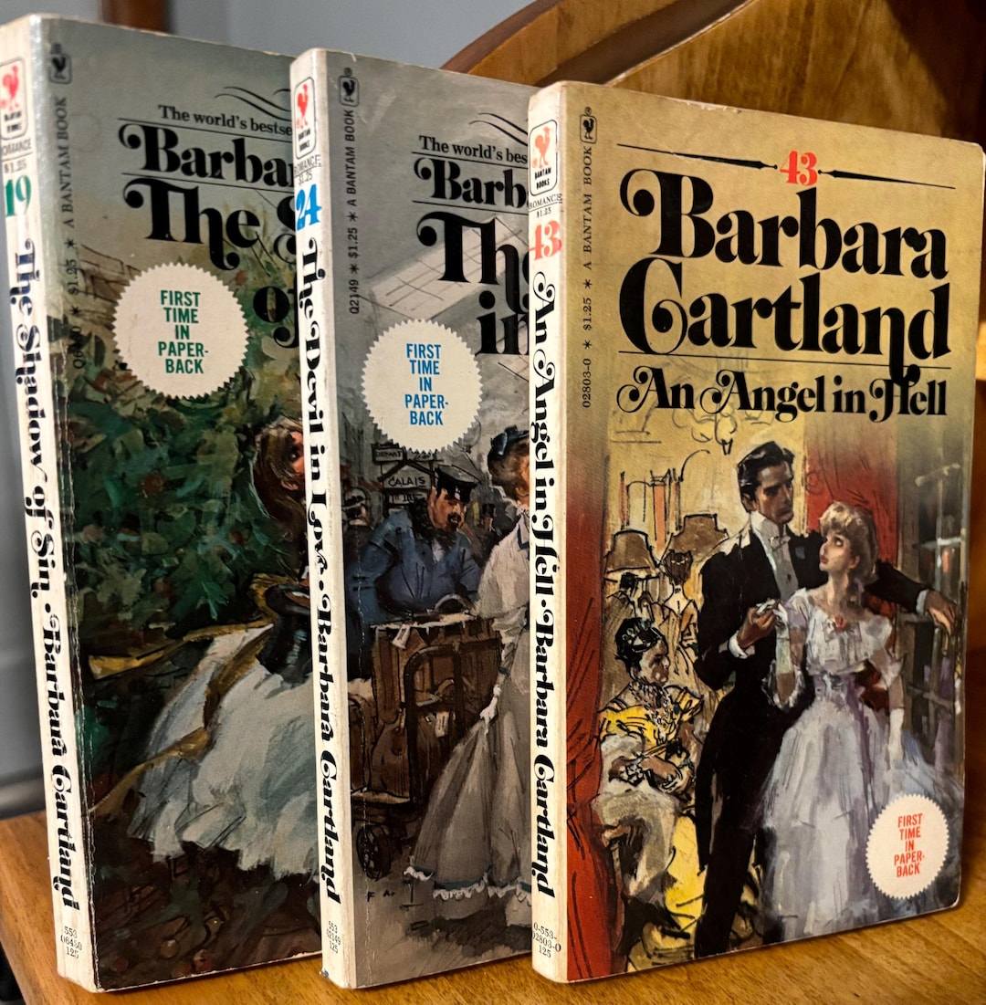 Barbara Cartland Vintage 1975 76 Set Of 3 First Ed Bantam Books barbara-cartland-vintage-1975-76-set-of-3-first-ed-bantam-books