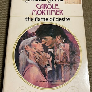 Carole Mortimer, The Flame of Desire, Vintage Harlequin Paperback Romance