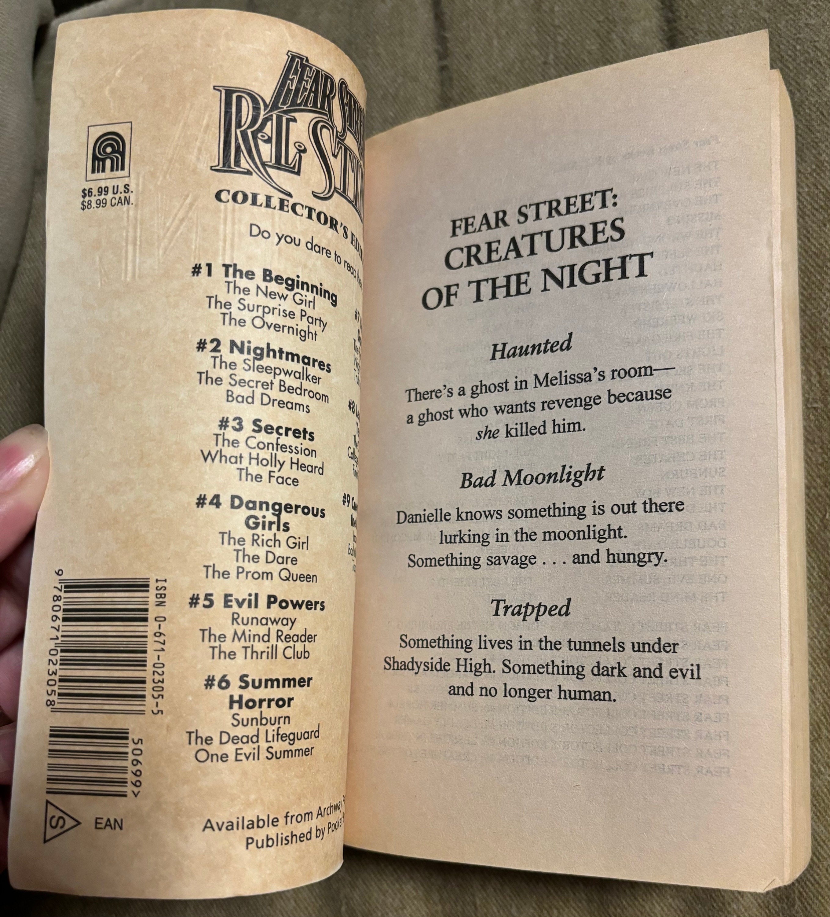 RL Stine, Fear Street: Creatures of the Night, Collector's Edition