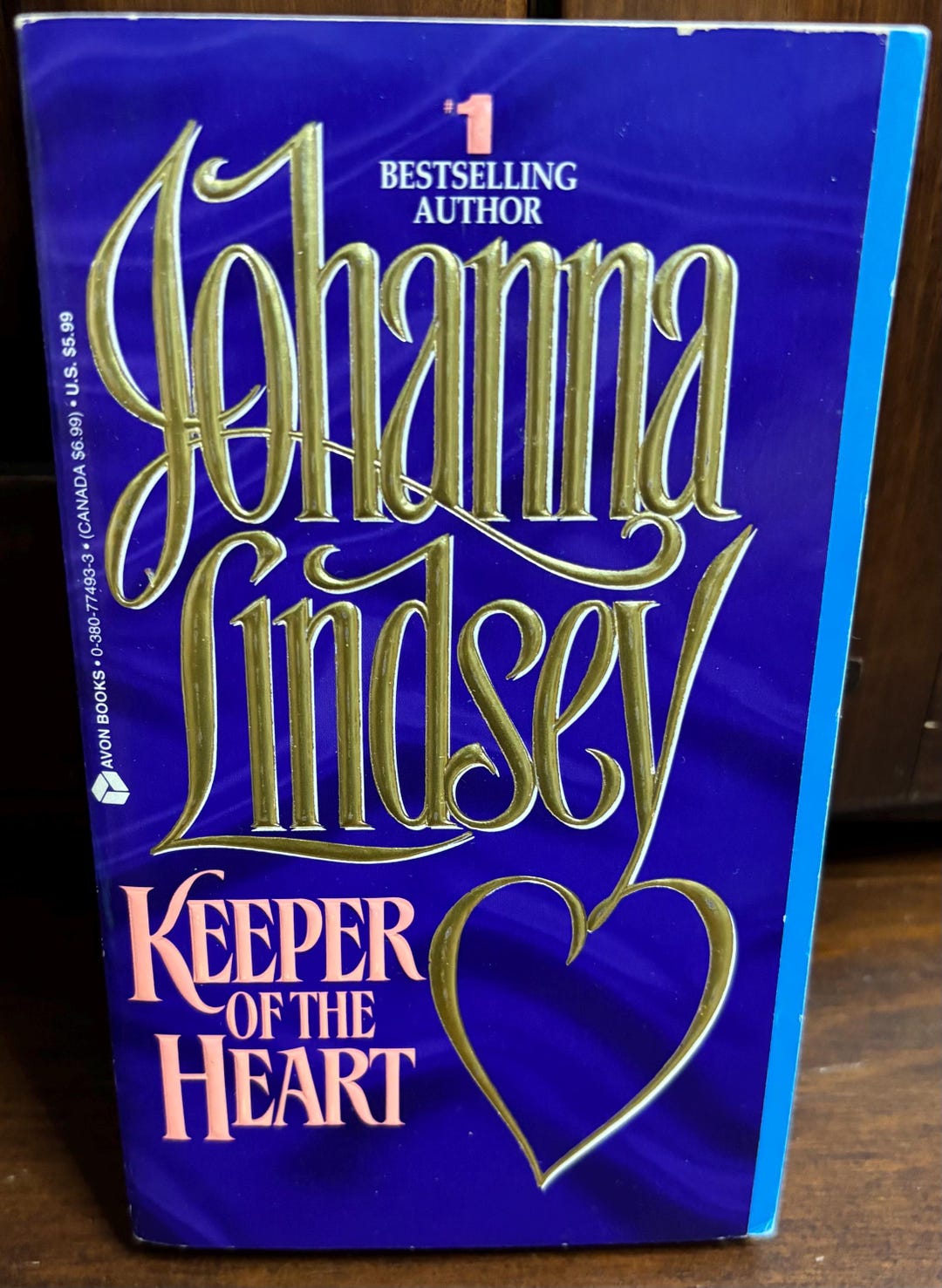 Johanna Lindsey, Keeper of the Heart, Vintage 1993 Avon First