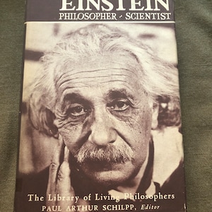 Albert Einstein, Philosopher Scientist, RARE Vintage 1949 First Edition Hardcover