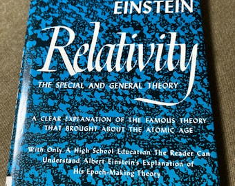 Albert Einstein, Relativity the Special and General Theory, 1961 Vintage Hardcover