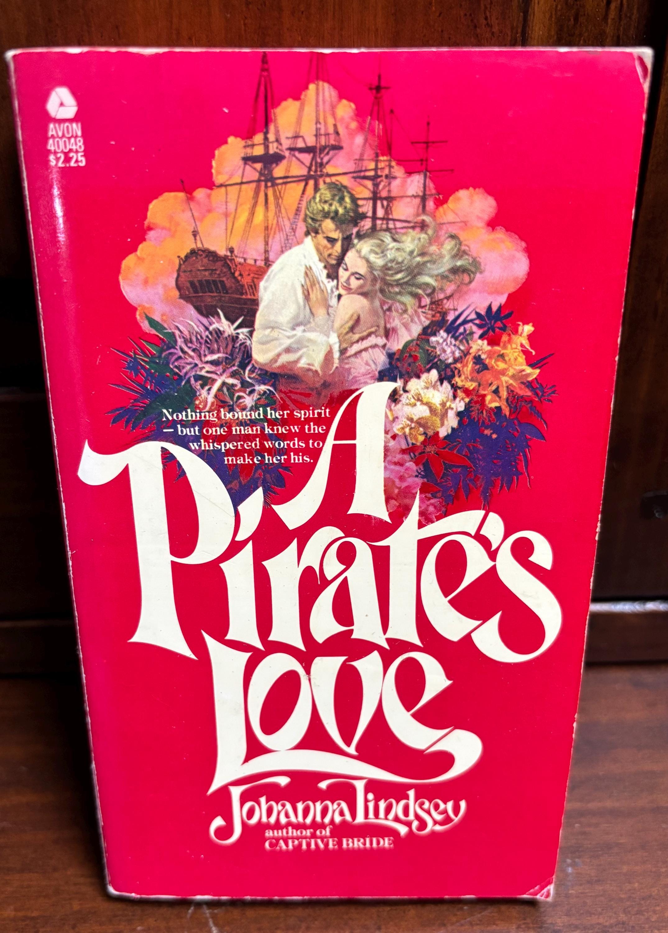 Johanna Lindsey, A Pirate's Love, Vintage 1978 First Avon Printing Historical Romance Paperback