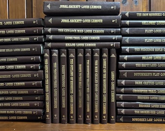 Louis L’AMOUR Leatherette Collection, Vintage 1980-1990 Printing, Sold Individually