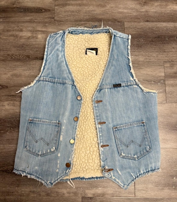 Vintage Wrangler Denim Vest - image 1