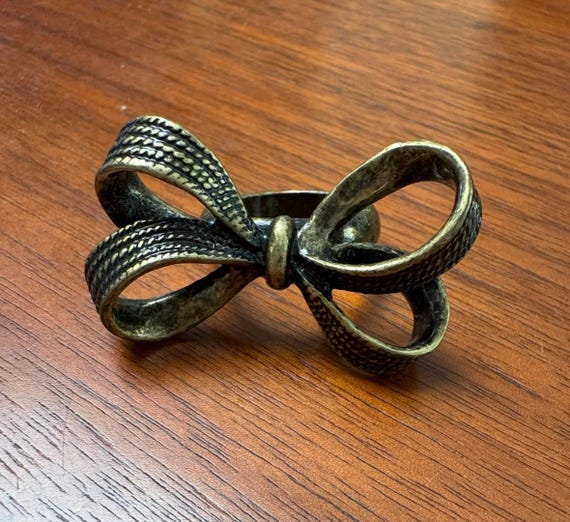 Bronze Bow Statement Ring - image 2