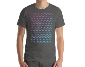 SYNTHWAVES v2 TEEEL T-Shirt Unisexe à manches courtes